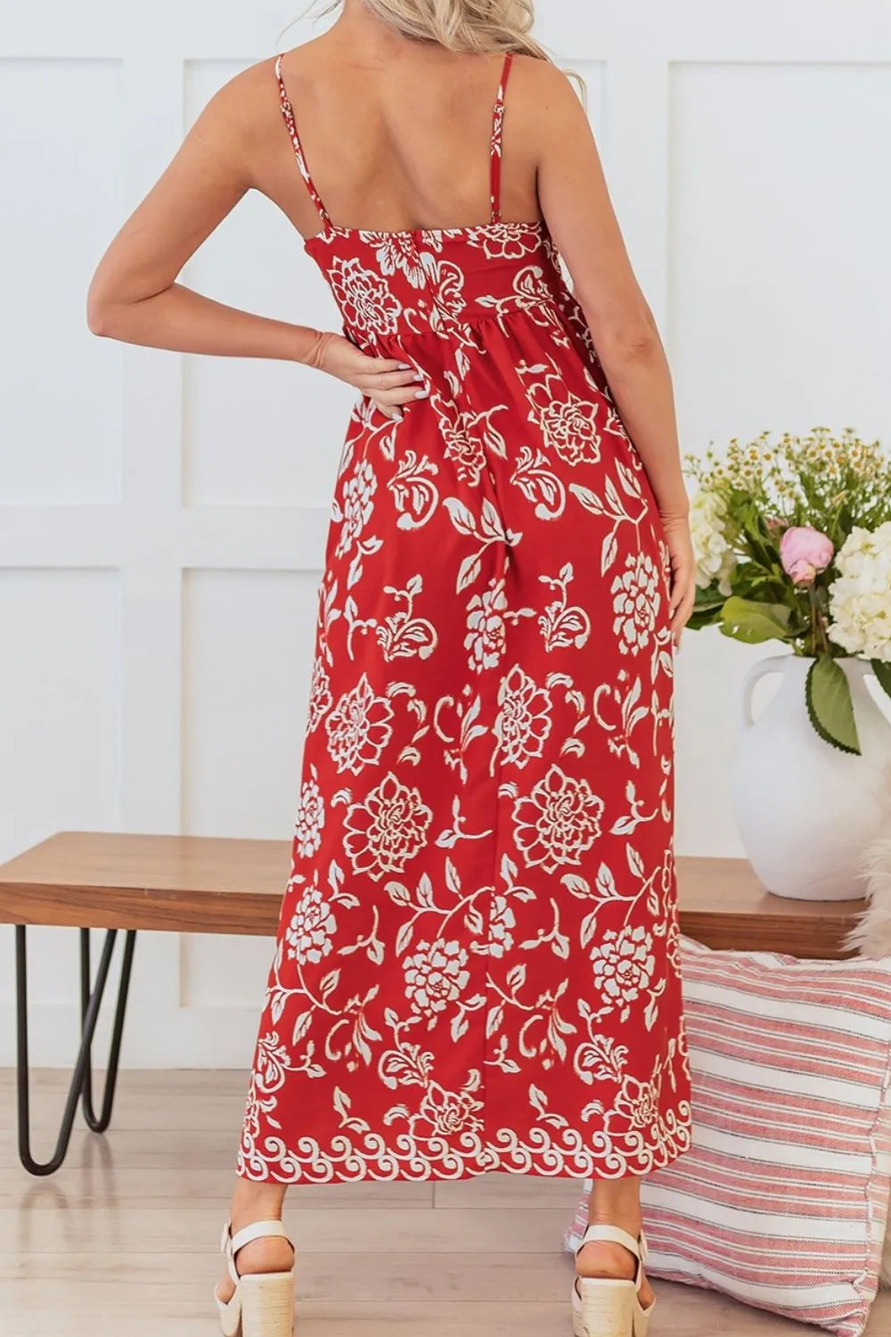 Floral Printed Spaghetti Strap Empire Waist Maxi Dress f9062f5e-8b5d-4175-bd2b-ab204ca41a4a-Max-Origin