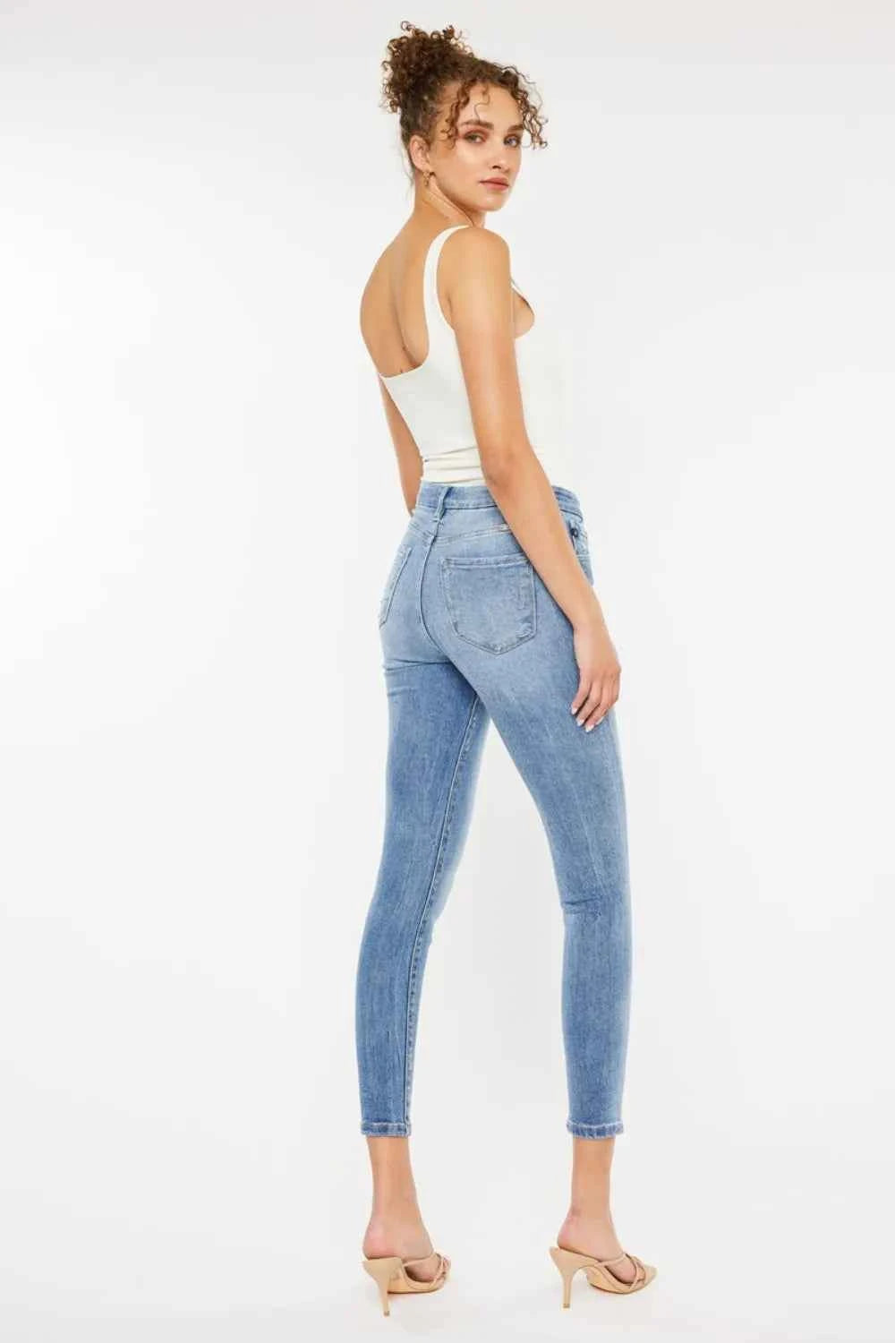 Kancan High Waist Cat's Whiskers Skinny Jeans f9710666-4001-4809-b61f-db279ed80adf-Max