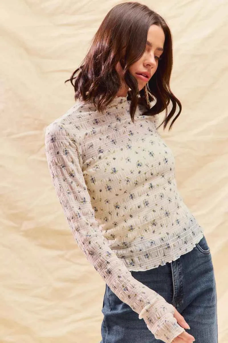 SO ME Floral Print Textured Long Sleeve Knit Top f97f2611cb794ec2921fd6f92b373dd5-Max-Origin