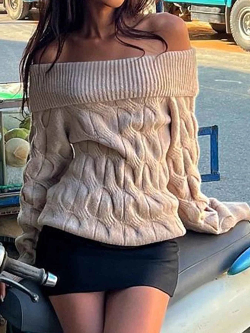 Cable Knit Off-Shoulder Sweater f9c28494d39e4f01b5541a4bf2a37529-Max-Origin