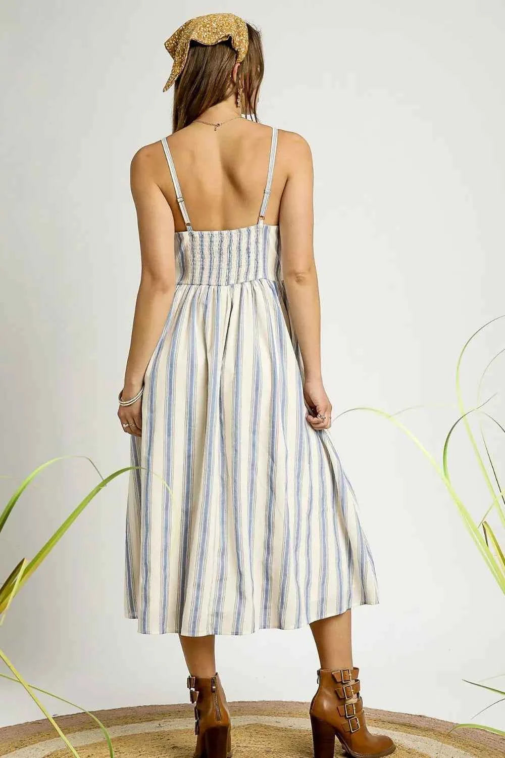 Umgee Striped Colorful Embroidered Trim Cami Dress fa3a7d8f-e116-422e-9953-1b9dff8161c7-Max-Origin