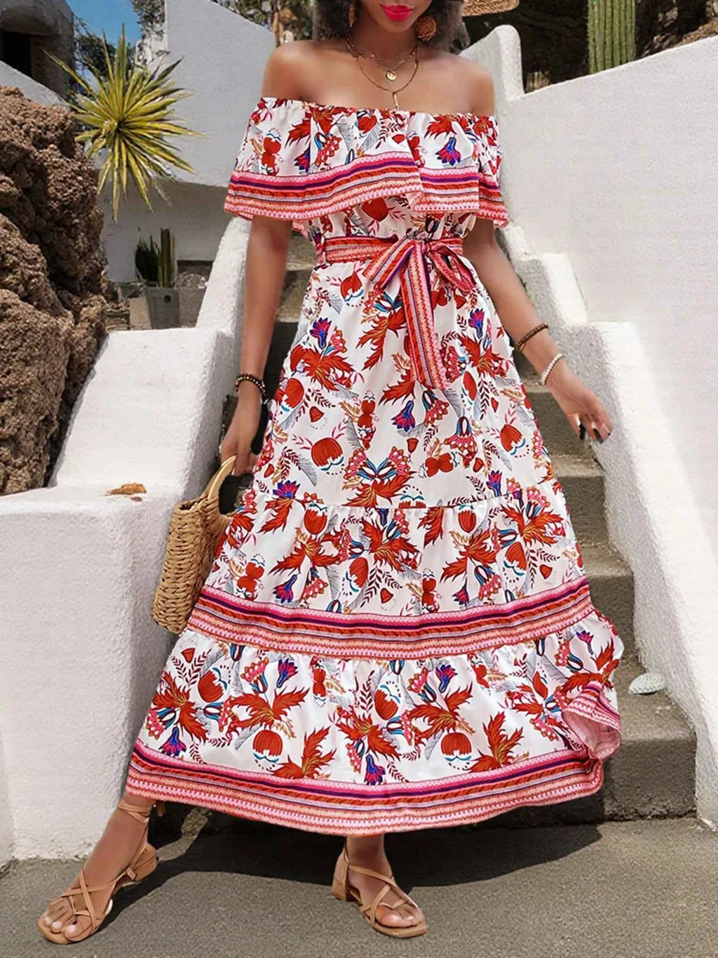 Off-Shoulder Floral Maxi Dress fa7903b9da8246f8843b032fa8fd044c-Max-Origin