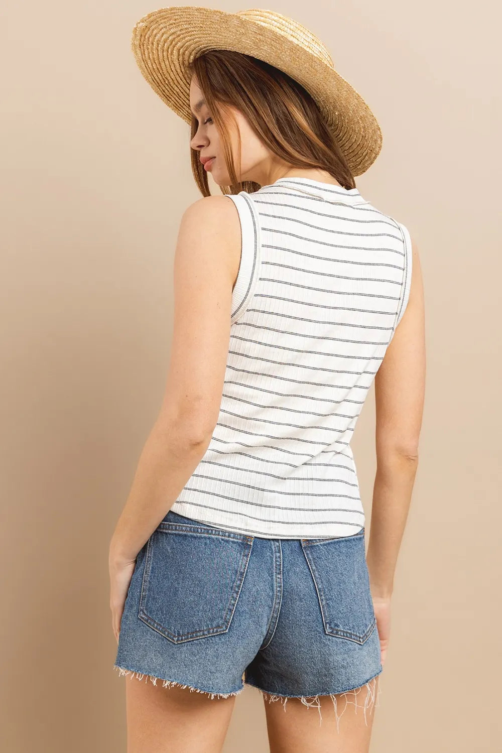 Ces Femme Striped Round Neck Tank faab7ead-2f0e-44c2-86b1-1a9a35974053-Max