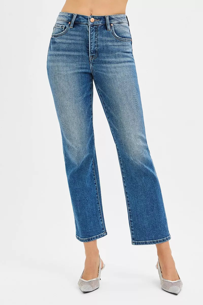 RISEN Tummy Control High Rise Crop Straight Jeans MEDIUM faeae4171d0148b99e553561e1c81c42-Max-Origin
