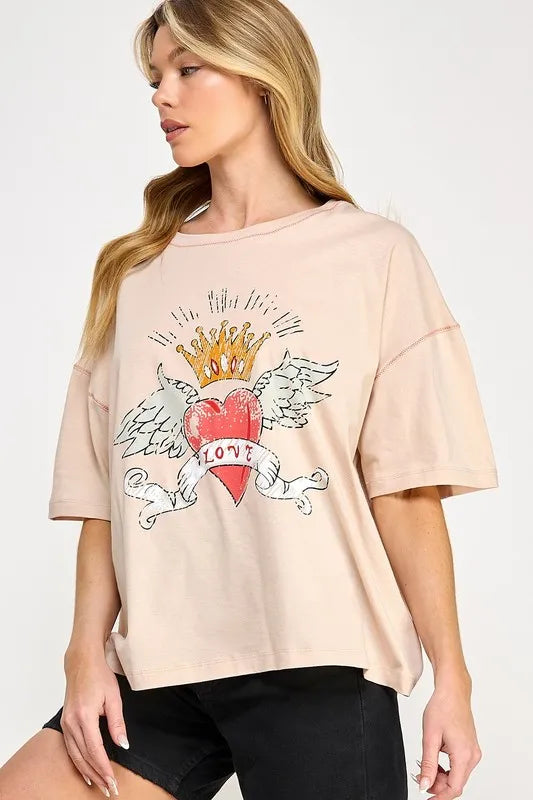 SAGE+FIG Love-Inpired Graphic Oversized T-Shirt fb5d8a26-fa6b-495c-88ca-6aafe62dabd0-Max