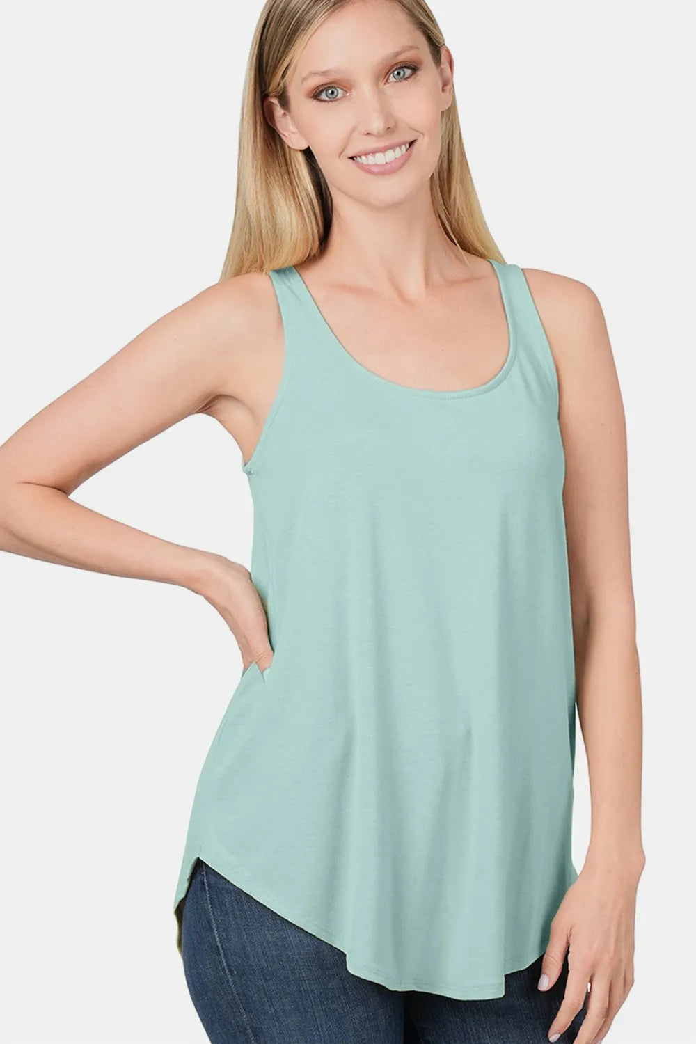 Zenana Round Neck Curved Hem Tank fbf1f031-0fc0-4a1b-a6a8-857a2b428cec-Max