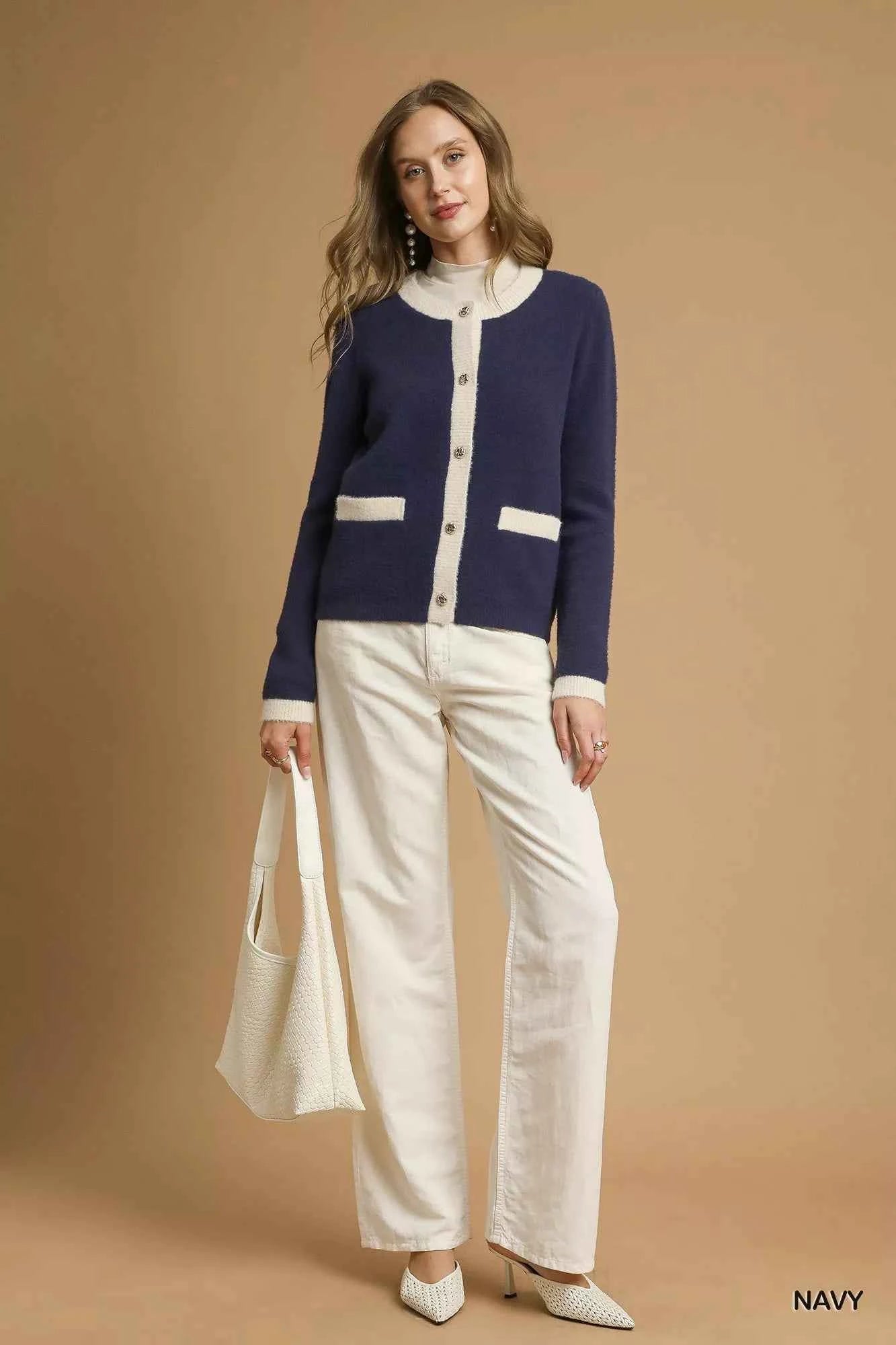 Umgee Two-Tone Button Front Cardigan fbfd0ba4-6640-467a-8ee0-2d9798960ea4-Max-Origin