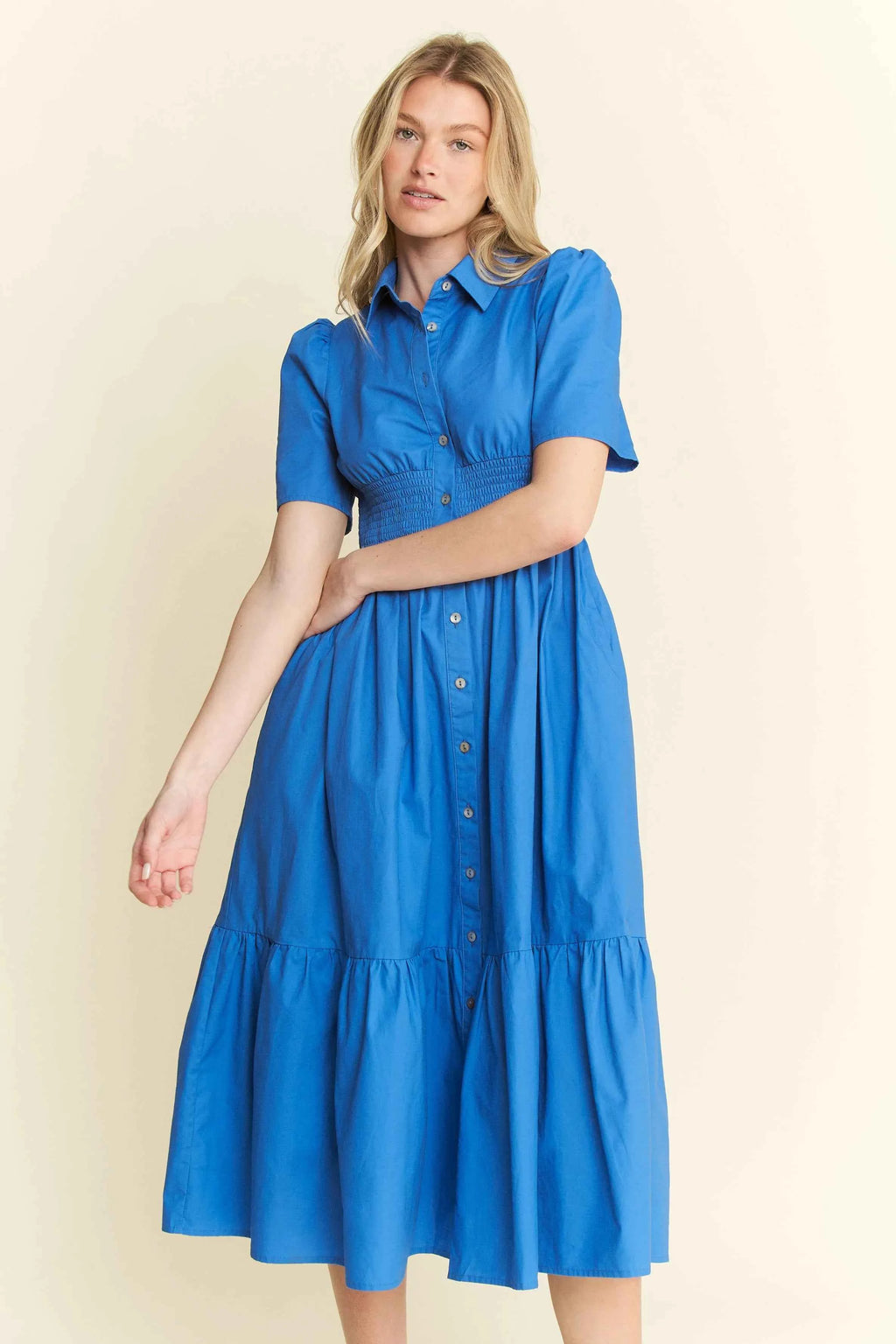 Jade By Jane Short Sleeve Button Down Midi Dress fc58ba0a66704810a8a31699ecf8f8bc-Max-Origin
