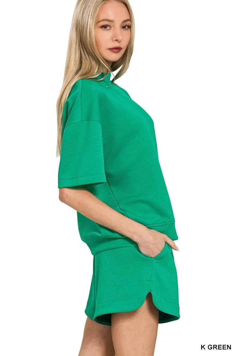 Zenana Scuba Short Sleeve T-Shirt and Shorts Set fc72fa5de15c4b77b977cca1176f74fa-Max-Origin