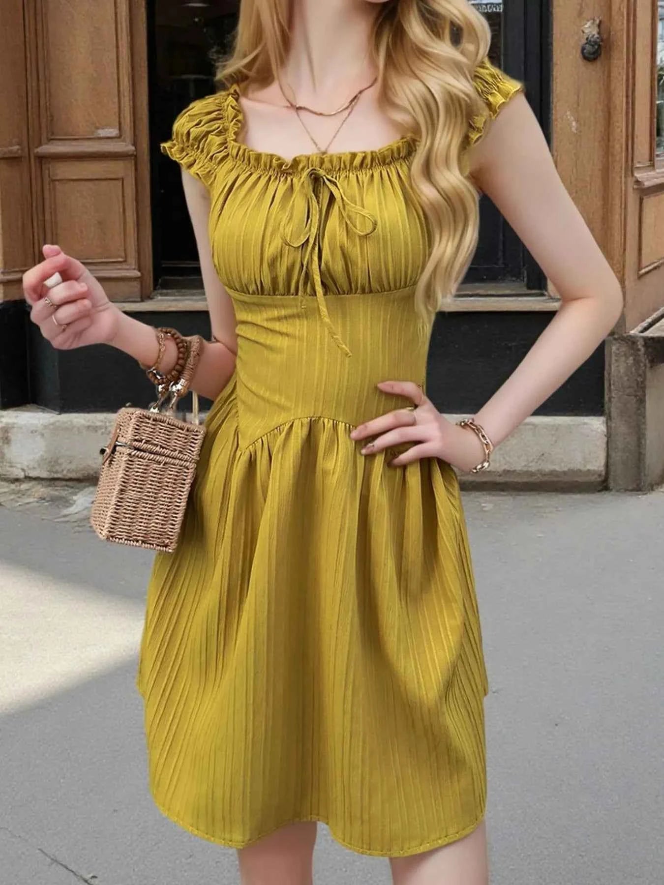 Frill Cap Sleeve Mini Dress fca5e248ff8645faac4d4e74bc69a36b-Max-Origin