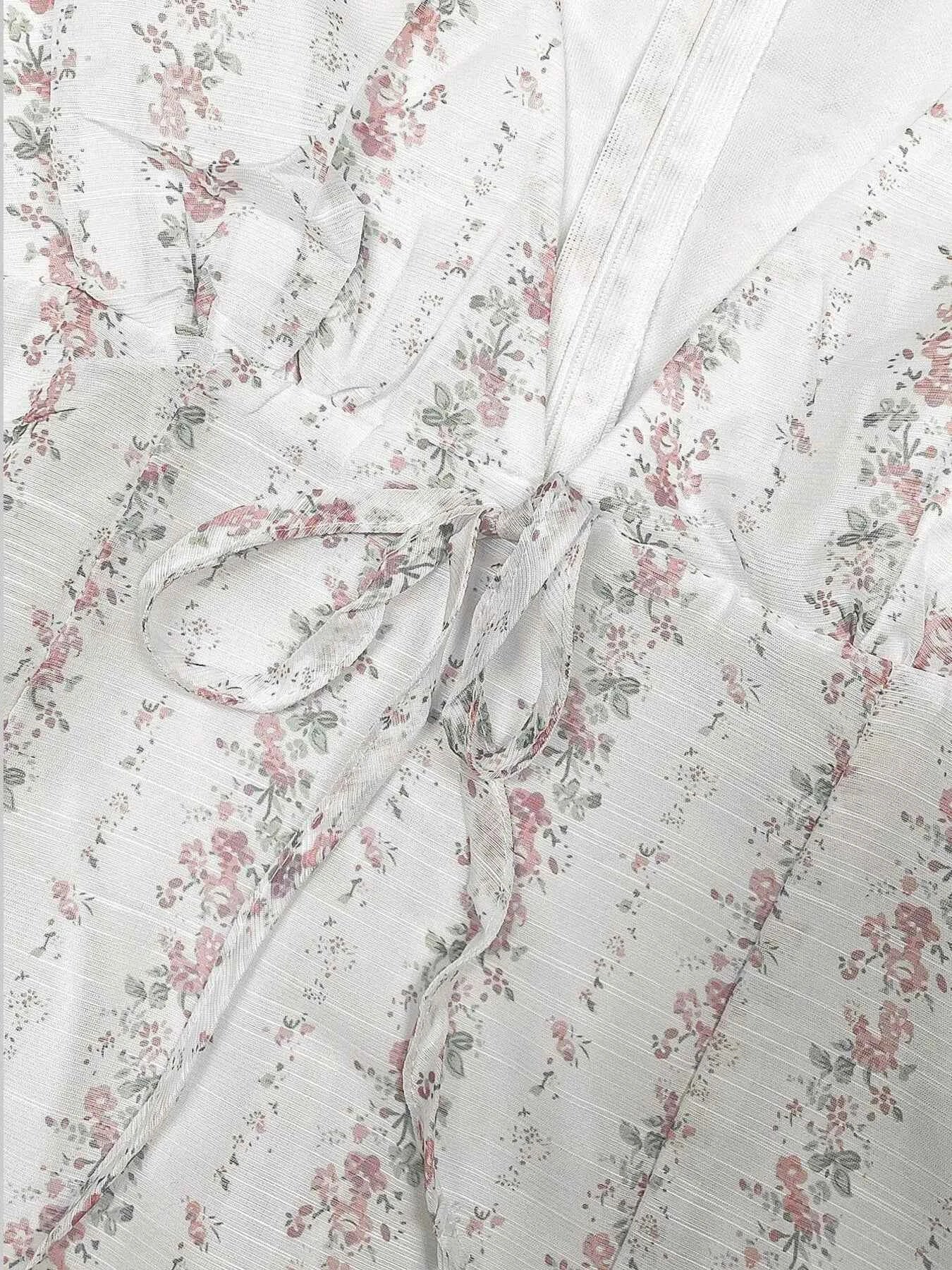 Floral Tie-Front Deep V-Neck Mini Dress fce63e41db694434bf96c88c05dc6f26-Max-Origin