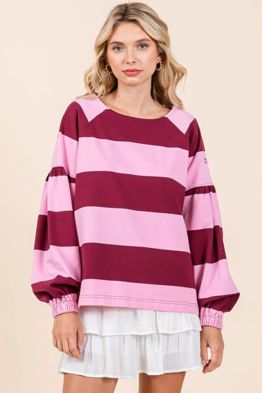 Mittoshop Striped Snap Shoulder Long Sleeve T-Shirt fd473397-29e4-4e75-a8da-75cf7b78a962-Max