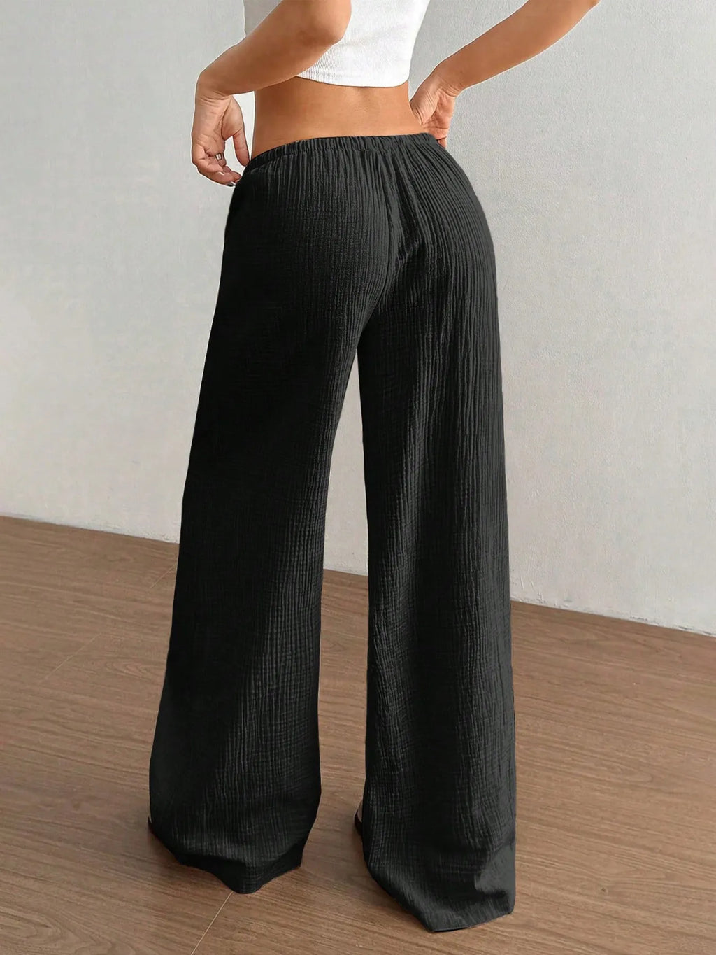 Drawstring Wide-Leg Casual Pants fd480739bd7c40c5bdbeac69c0aaff1e-Max-Origin