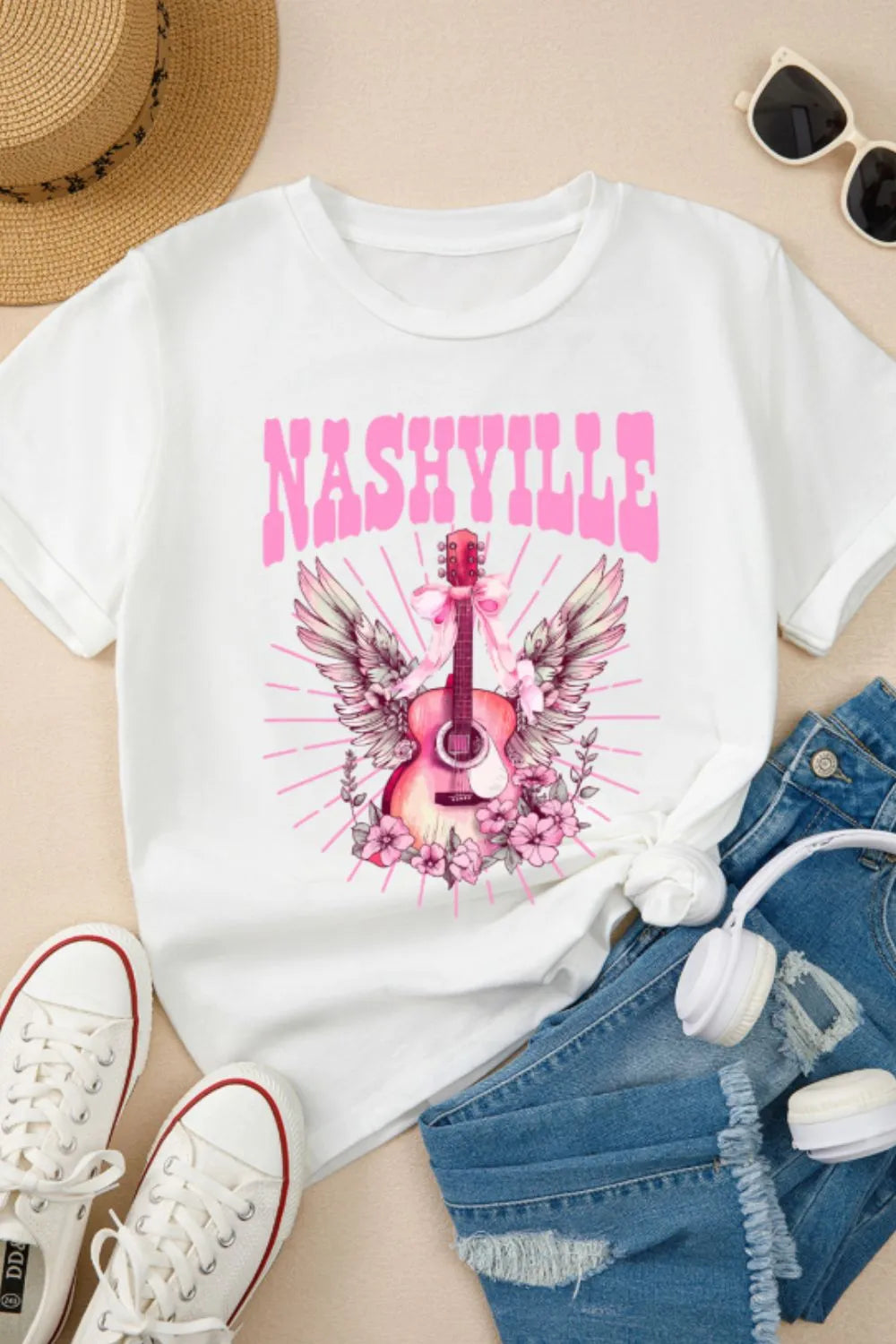 Graphic Round Neck Short Sleeve T-Shirt fddc9ac8-cd22-4d5a-9952-45a4b7f1f9eb-Max-Origin