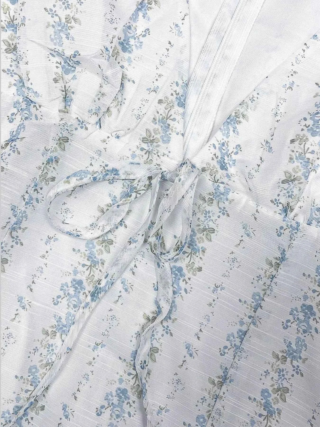 Floral Tie-Front Deep V-Neck Mini Dress fe7b4eb4-9f40-4d96-9d56-5c6b23801791-Max-Origin