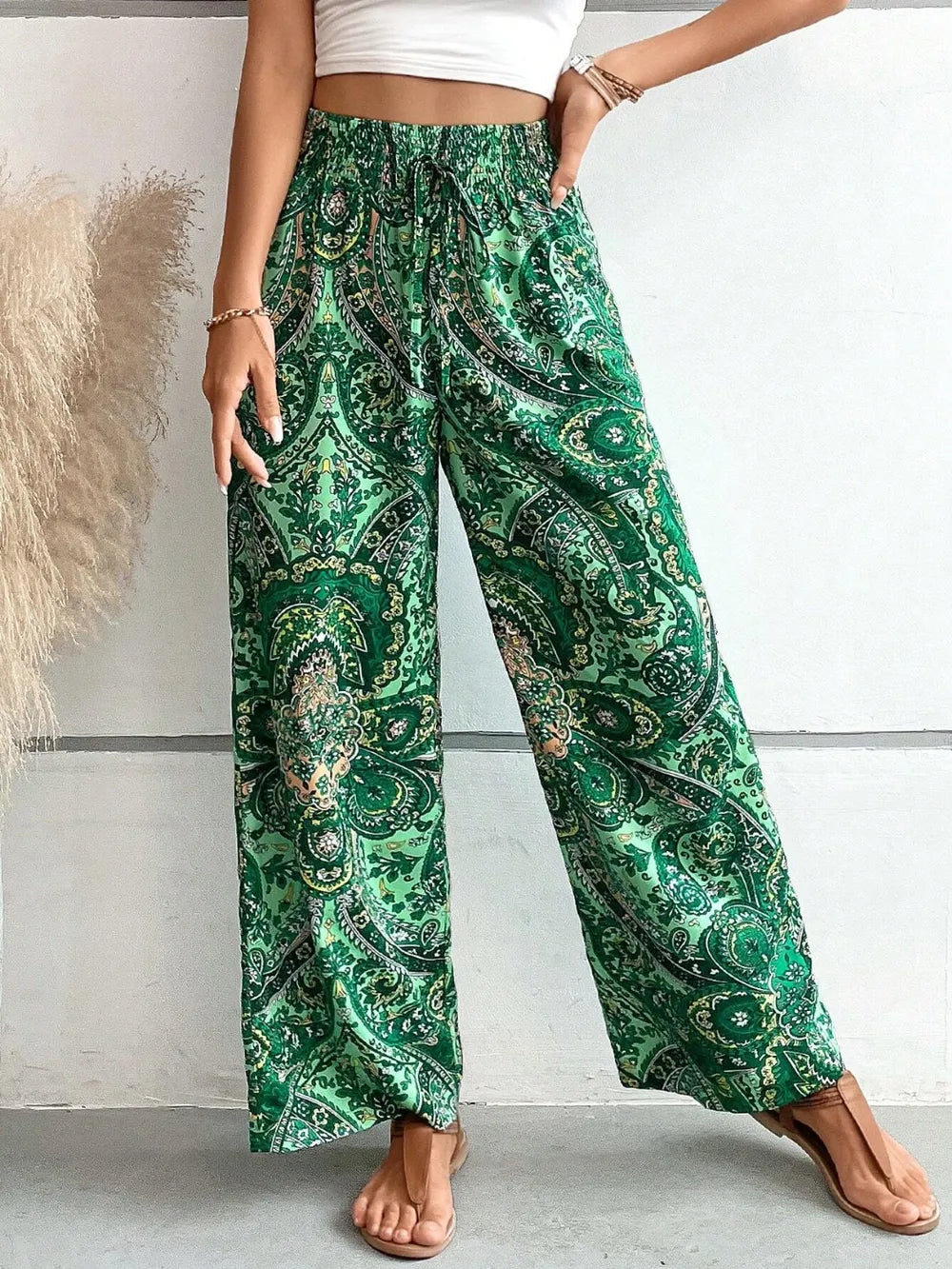 Printed Wide Leg Pants fe9793ed-01f1-4980-825e-a5920bf5787c-Max
