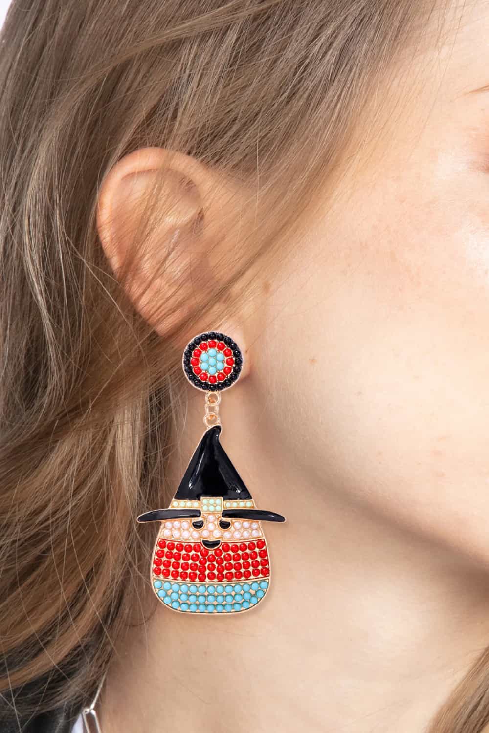 Witch's Hat Shape Synthetic Pearl Dangle Earrings fea1d9b8568e4725b9f86efff4d5911c-Max