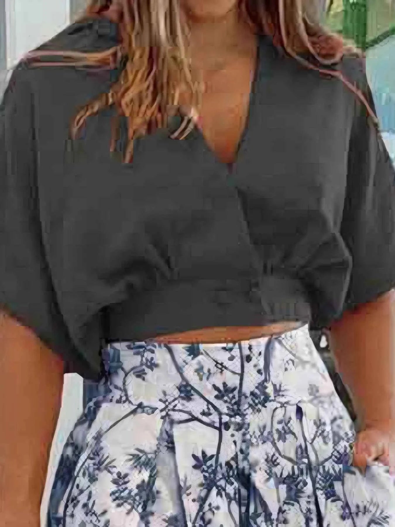 Surplice Top and High Waist Pants Set Black ffb2ea23-49ec-4b51-bb9a-d516fa635817-Max-Origin