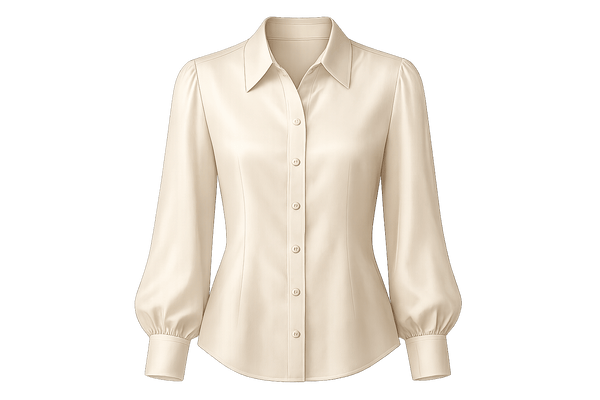 Women's blouse with transparent background