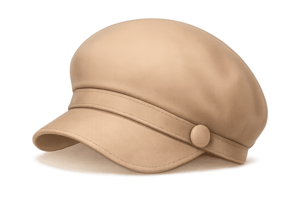 Women's cap with transparent background