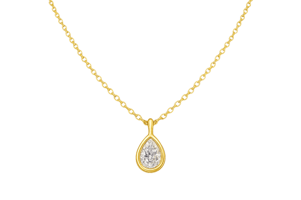 Women's necklace with transparent background